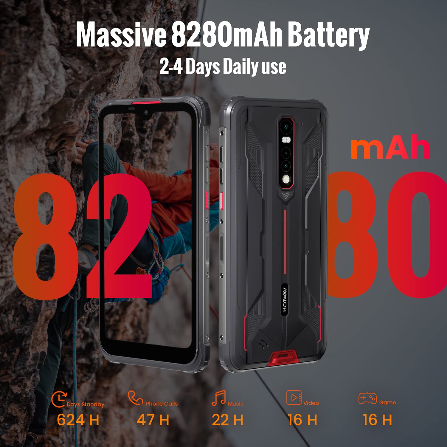 HOTWAV Cyber 8 本体 SIMフリースマートフォン HOTWAV Cyber 8 Rugged Phone | MediaTek Helio P22 Octa-Core